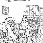 bob esponja para colorir