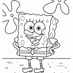 bob esponja para colorir