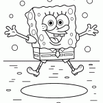 bob esponja para colorir