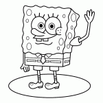 bob esponja para colorir