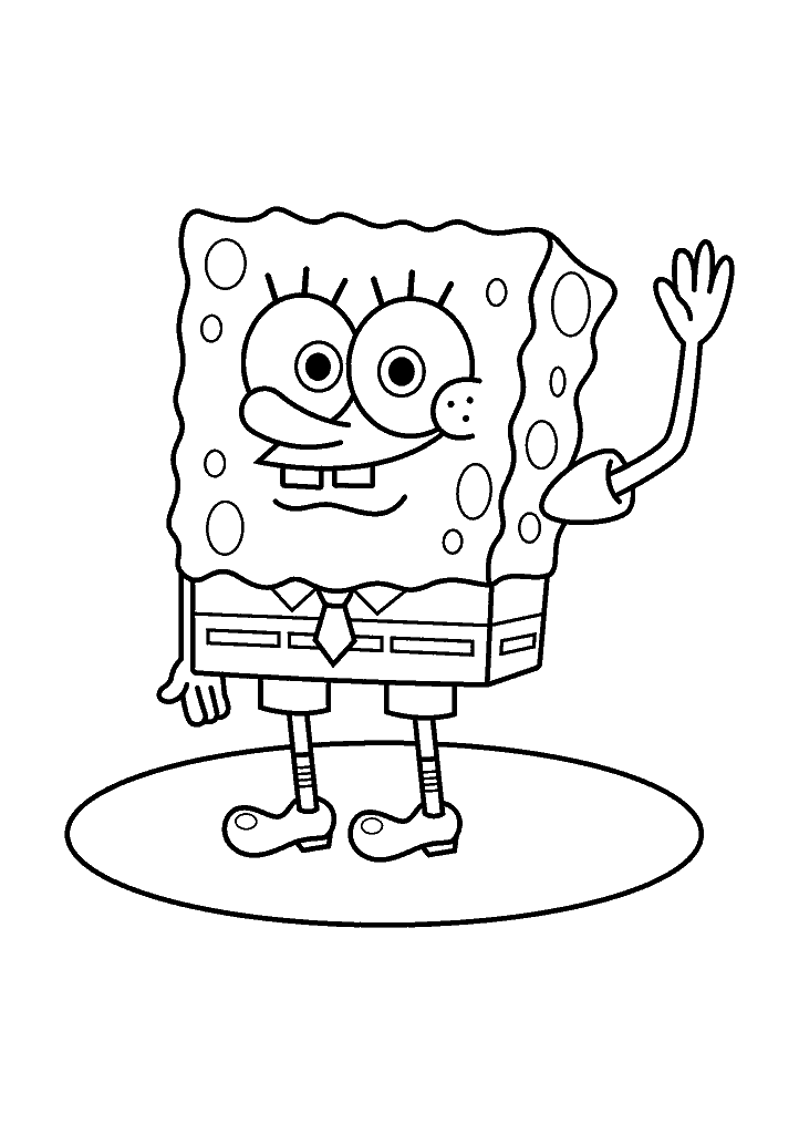 bob esponja para colorir