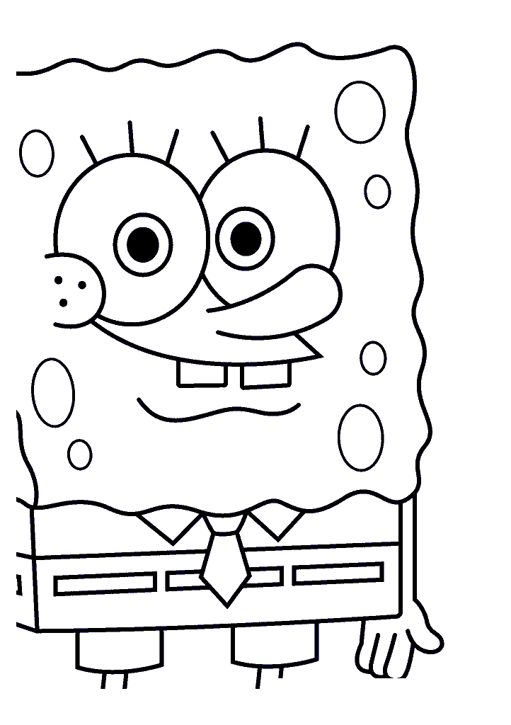 bob esponja para colorir