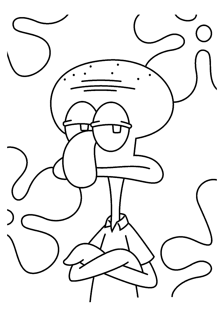 bob esponja para colorir