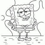 bob esponja para colorir