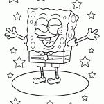 bob esponja para colorir