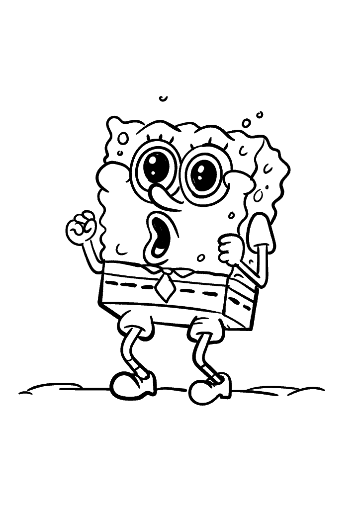 bob esponja para colorir