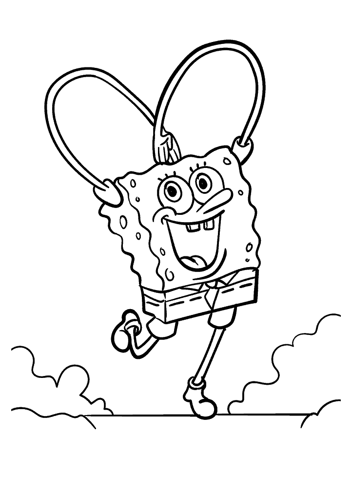 bob esponja para colorir