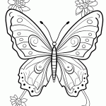 borboleta para colorir