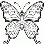 borboleta para colorir