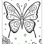 borboleta para colorir