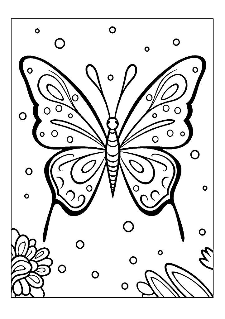 borboleta para colorir