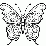 borboleta para colorir