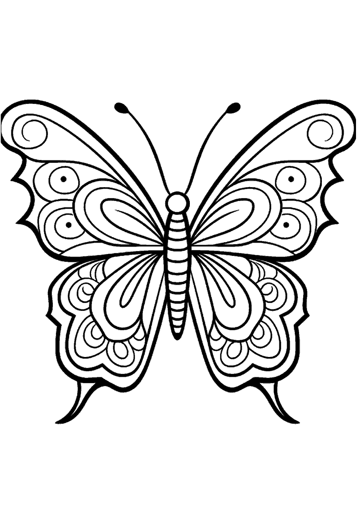 borboleta para colorir