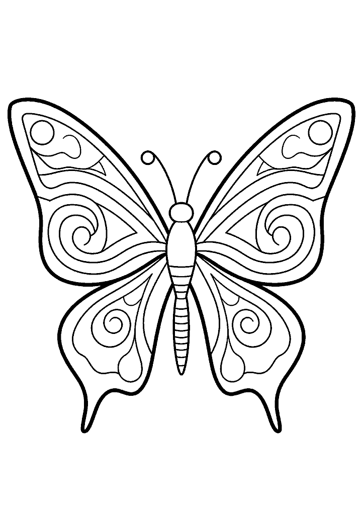 borboleta para colorir
