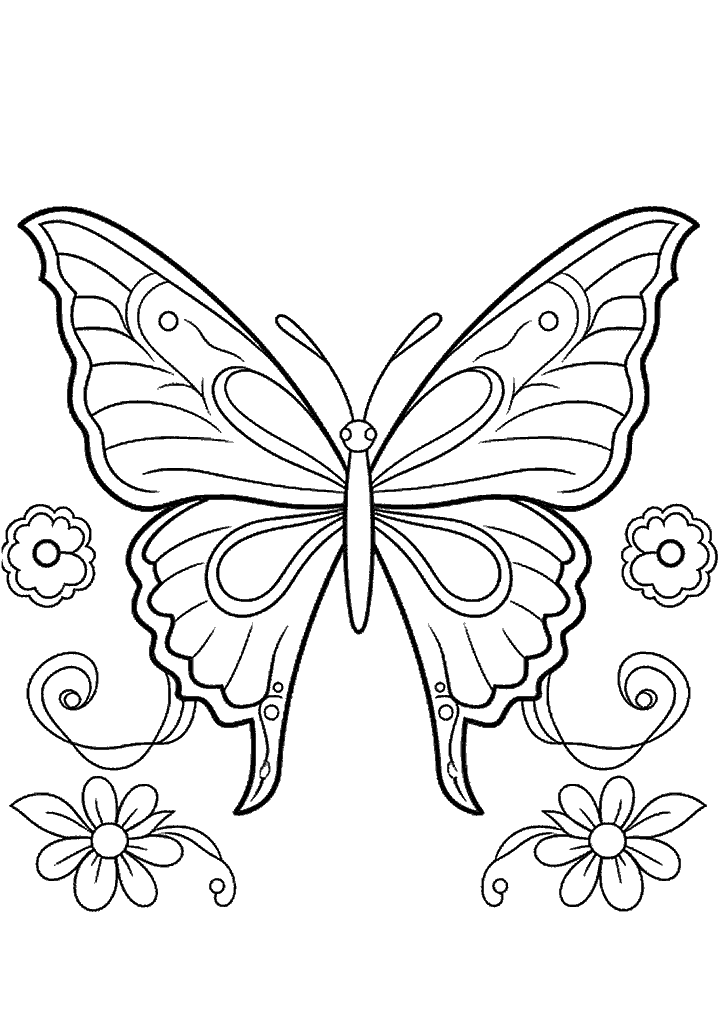 borboleta para colorir