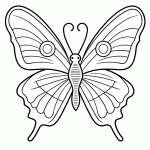 borboleta para colorir