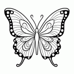 borboleta para colorir