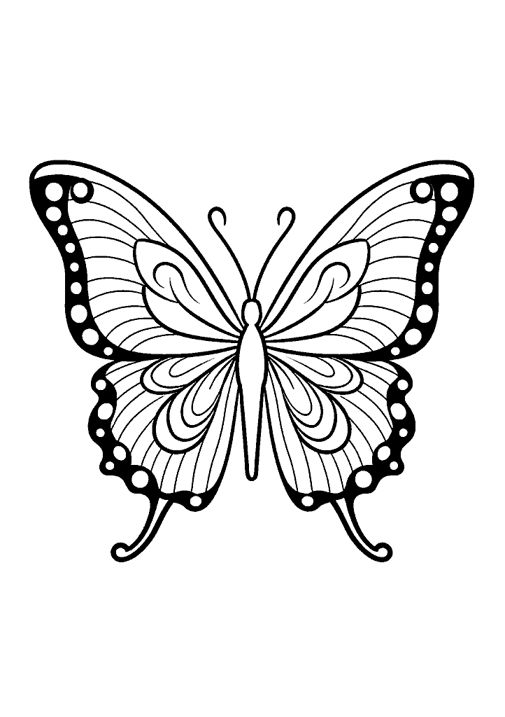 borboleta para colorir