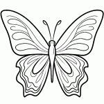borboleta para colorir