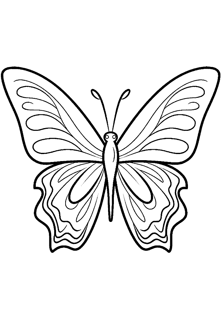 borboleta para colorir