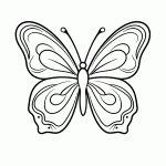 borboleta para colorir