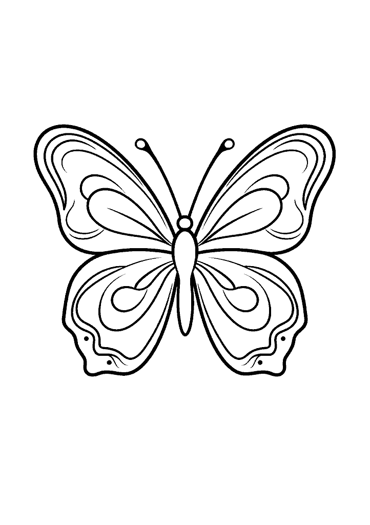 borboleta para colorir