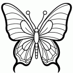 borboleta para colorir