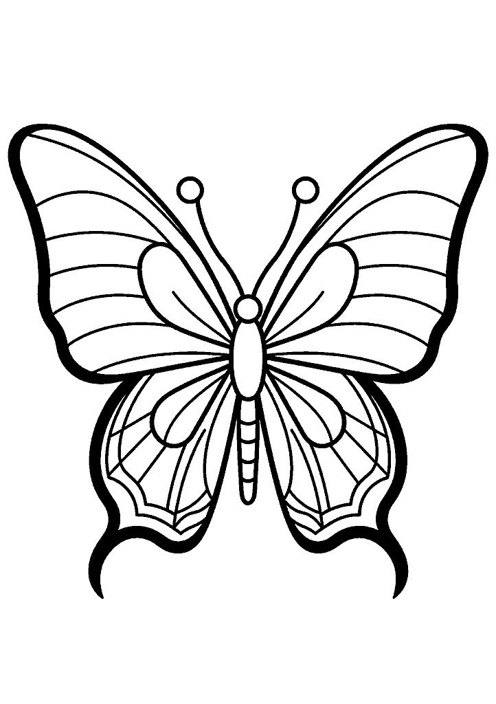 borboleta para colorir