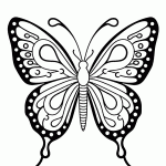 borboleta para colorir