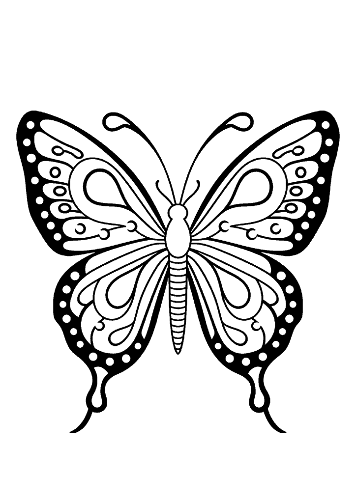 borboleta para colorir