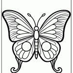 borboleta para colorir