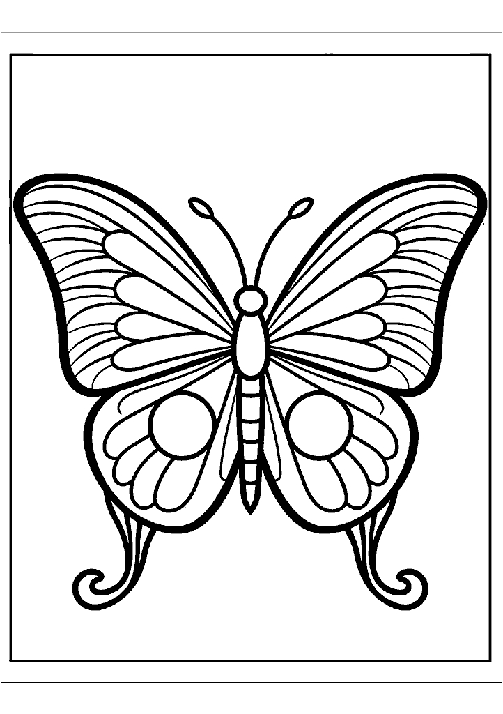 borboleta para colorir