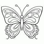 borboleta para colorir
