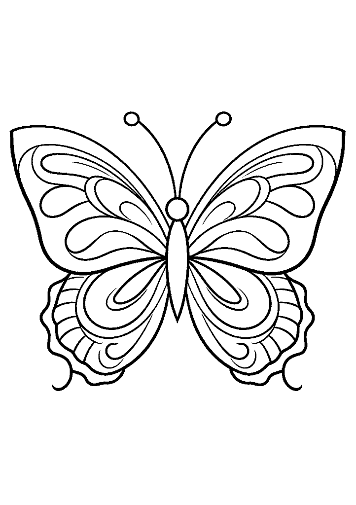 borboleta para colorir