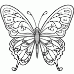 borboleta para colorir