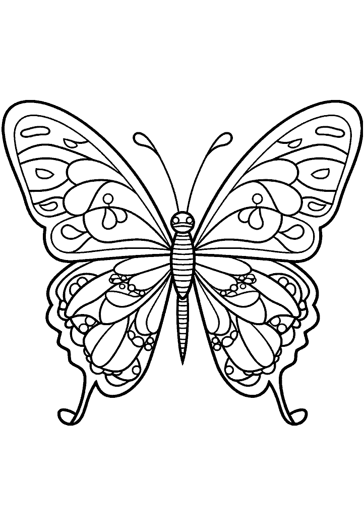 borboleta para colorir