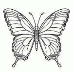 borboleta para colorir