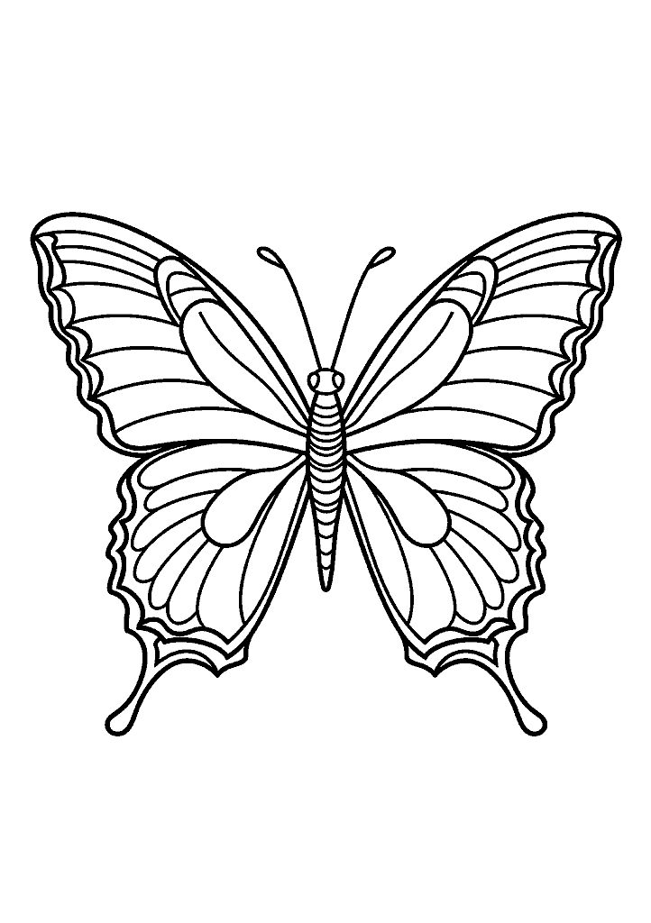 borboleta para colorir