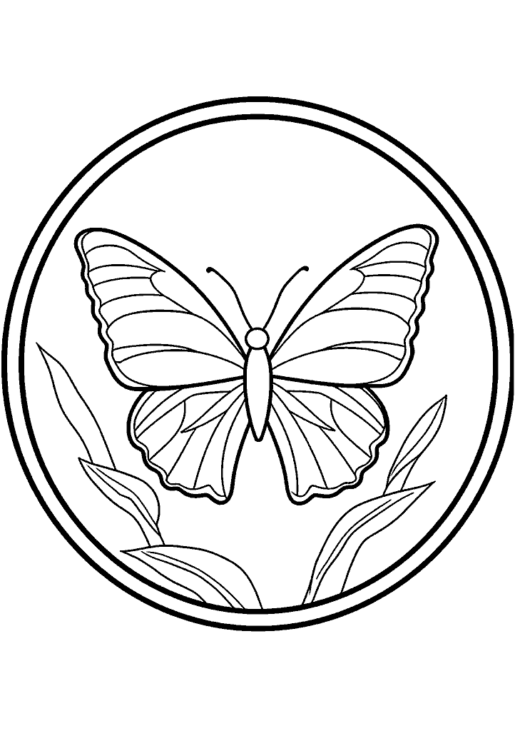 borboleta para colorir