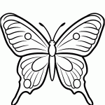 borboleta para colorir