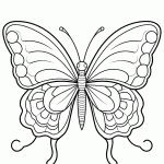 borboleta para colorir