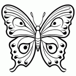 borboleta para colorir
