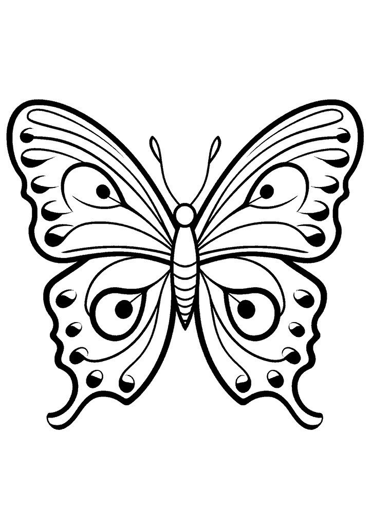 borboleta para colorir
