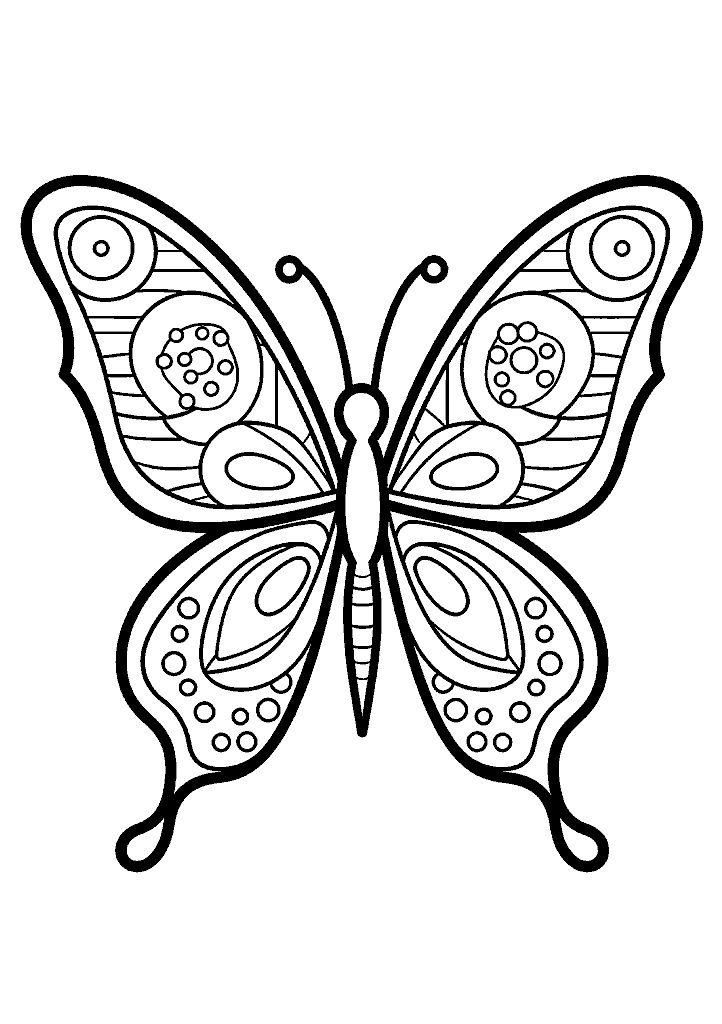 borboleta para colorir