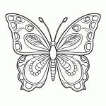 borboleta para colorir