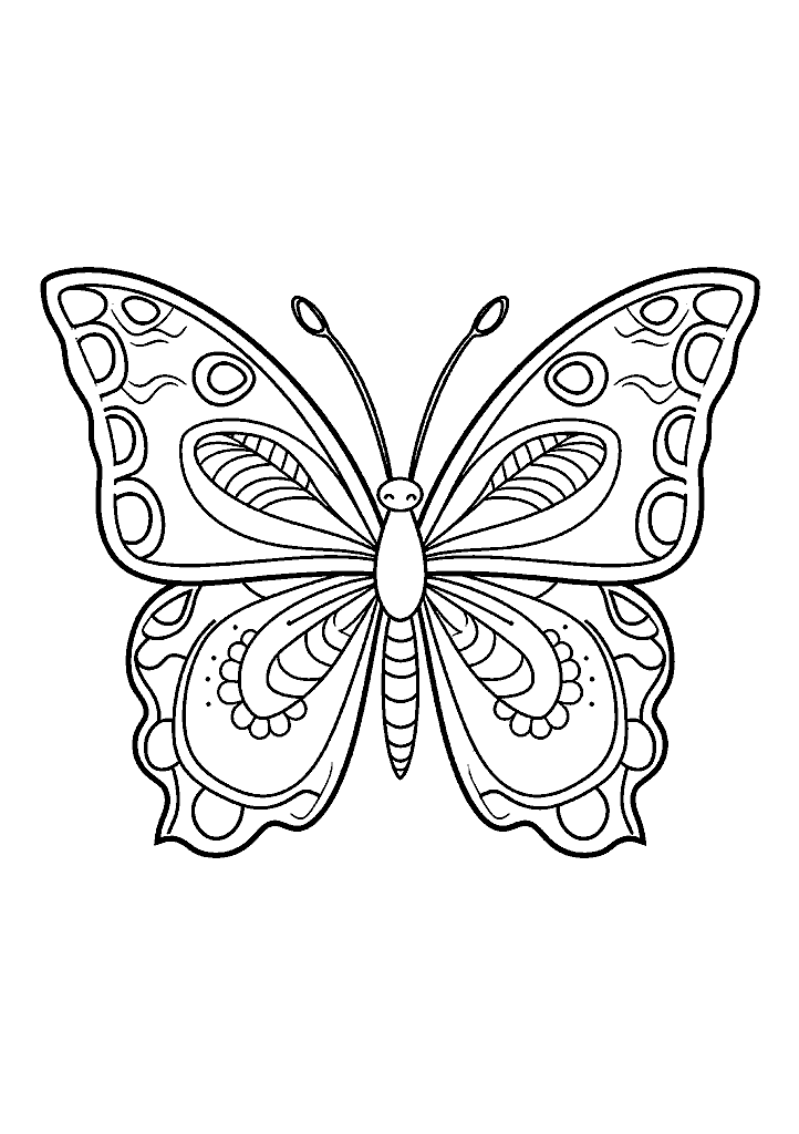borboleta para colorir