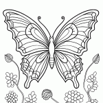 borboleta para colorir