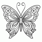 borboleta para colorir