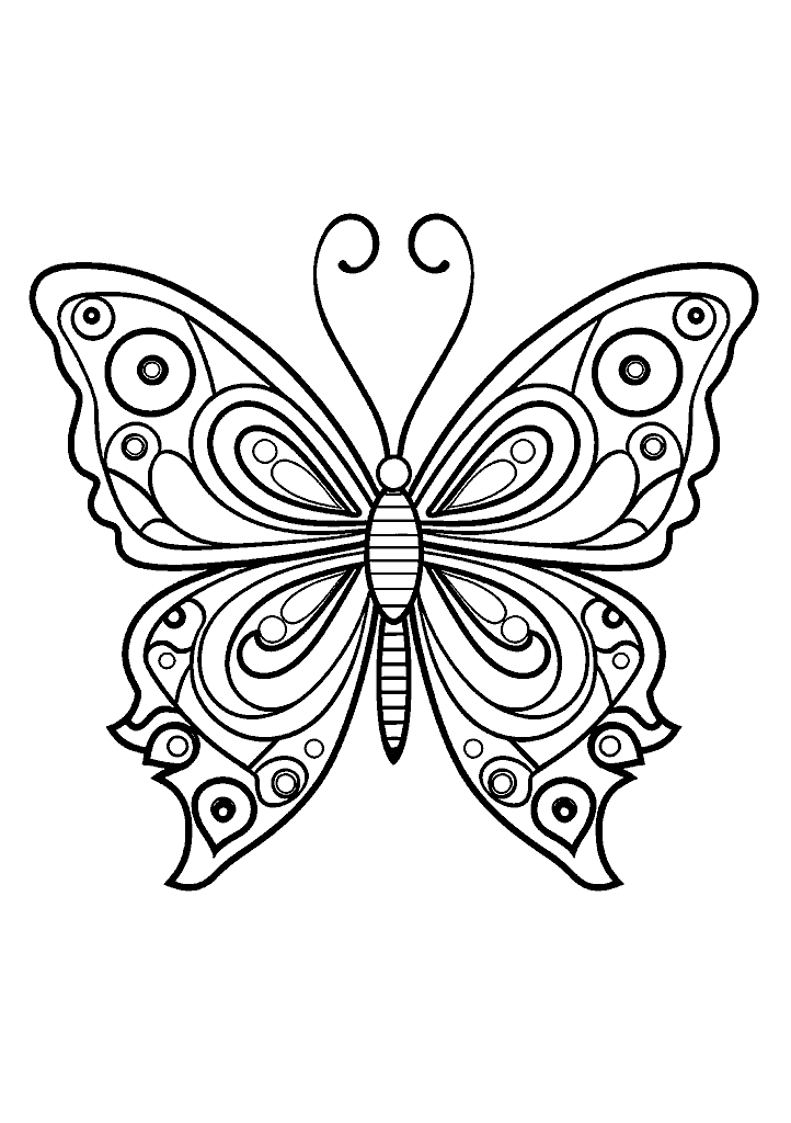 borboleta para colorir
