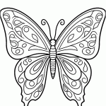 borboleta para colorir
